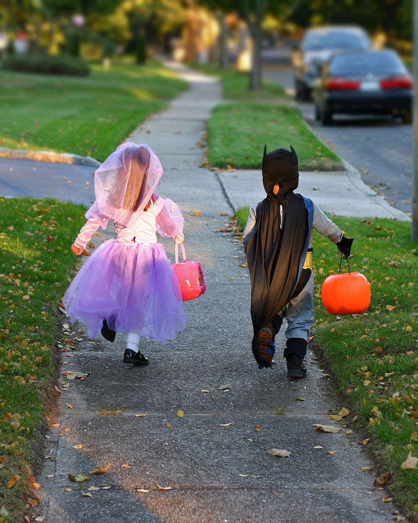 Halloween pumpkins and candy